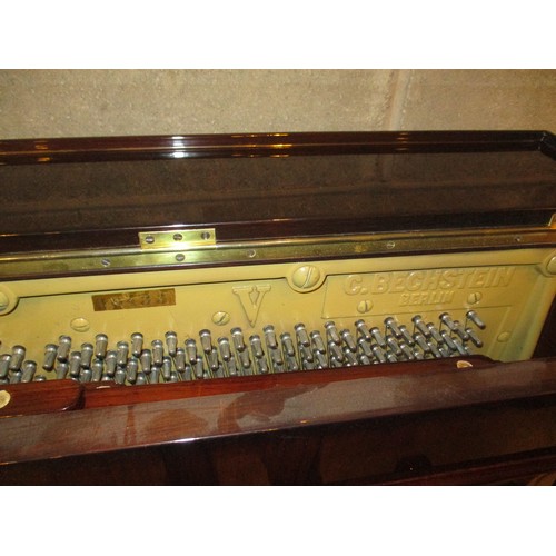 652 - C. Bechstein Berlin Upright Piano No. 60433, one caster off (description change 18.11.23)