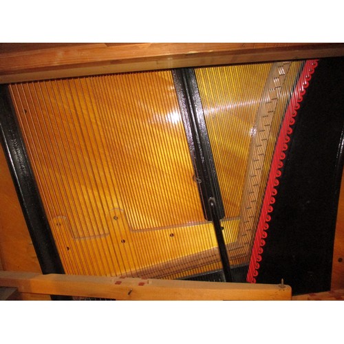 652 - C. Bechstein Berlin Upright Piano No. 60433, one caster off (description change 18.11.23)