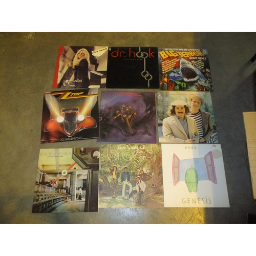 250 - Two Boxes of Records including 10cc, ELO, Kiss etc