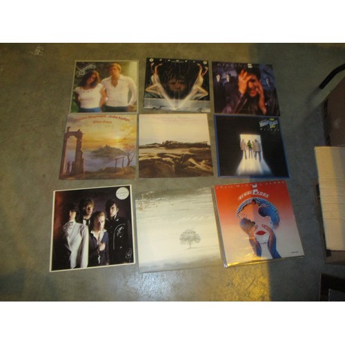 250 - Two Boxes of Records including 10cc, ELO, Kiss etc