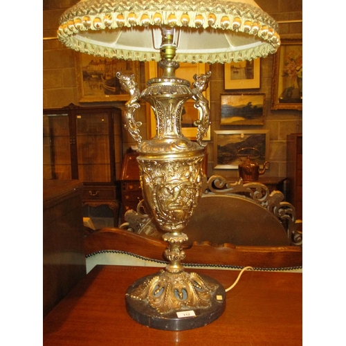 112 - Ornate Brass Table Lamp