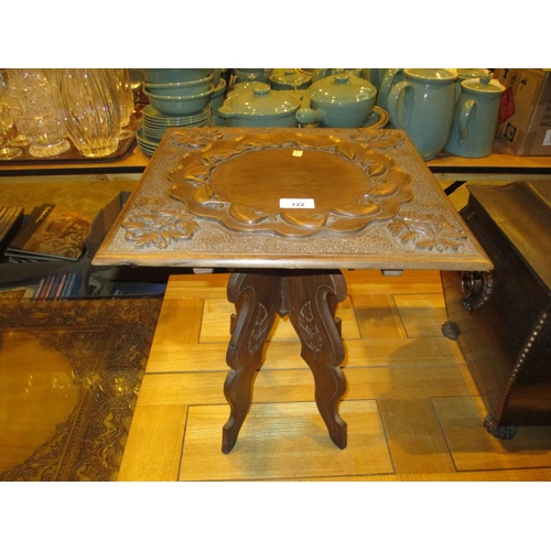 122 - Eastern Carved Wood Plant Table