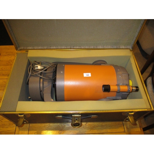 145 - Celestron 8 Telescope with Case, Stand and Book