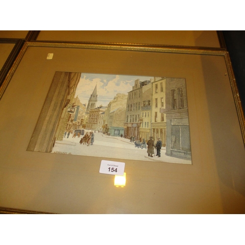 154 - Andrew Neilson 1950, Watercolour, Overgate Dundee, 18x27cm