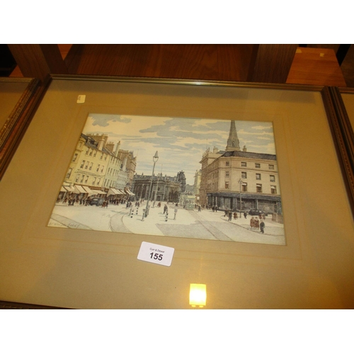 155 - Andrew Neilson 1959, Watercolour, High Street Dundee, 19x28cm