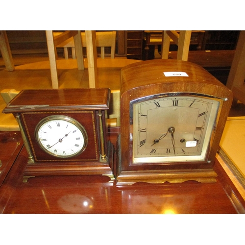 159 - Two Mahogany Mantel Clocks