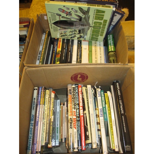 168 - Two Boxes of Books Military Aircraft etc