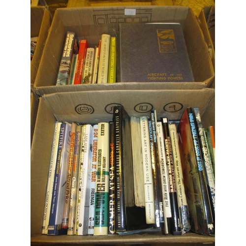 170 - Two Boxes of Books Warships and Planes, Spacecraft etc