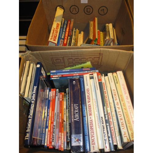 172 - Two Boxes of Books Military Aircraft etc