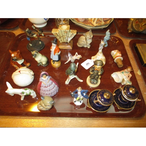 197 - Goebel, Beswick, Plichta, Carlton Ware and Other Ornaments