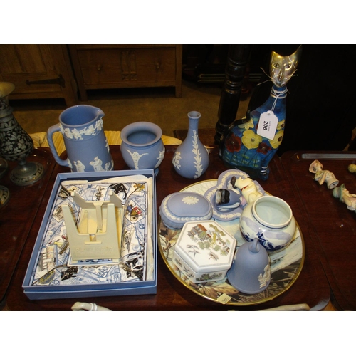 206 - Wedgwood Blue Jasper and Other Decorative Items