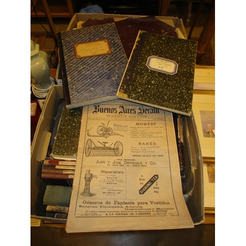 215 - Two Boxes of Ledgers and Papers Relating to Sir Herbert Gibson etc