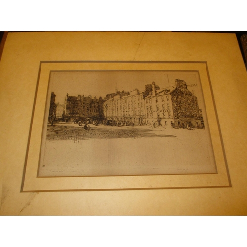 66 - David Foggie, Etching, Greenmarket Dundee