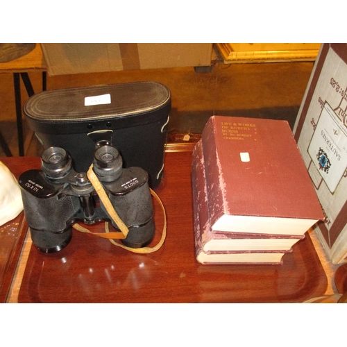 79C - Boots 10x50 and Admiral Binoculars and Robert Burns Books