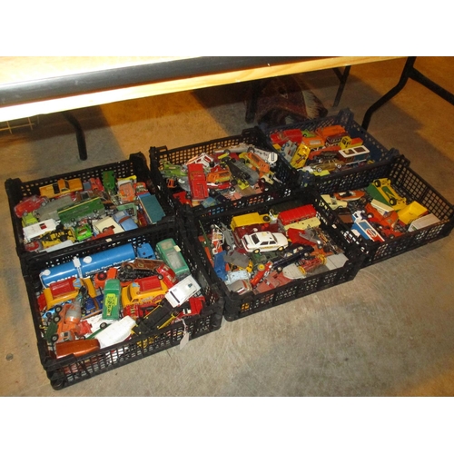 81 - Six Boxes of Play Worn Vehicles