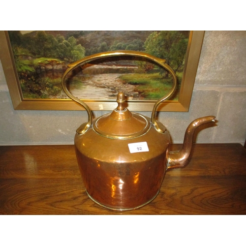 92 - Victorian Copper Kettle