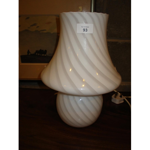 93 - Decorative Glass Lamp