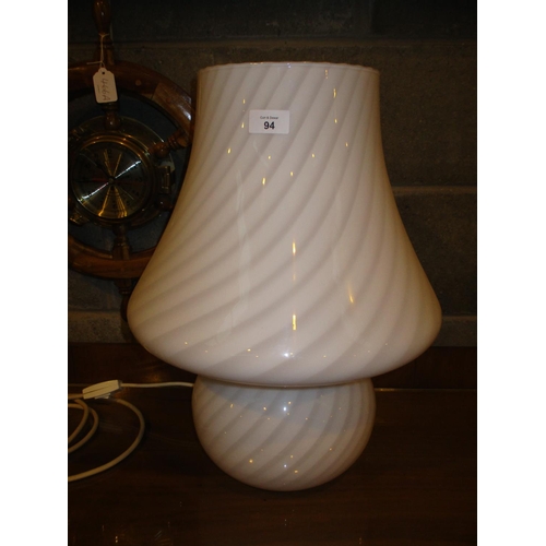 94 - Large Decorative Glass Lamp