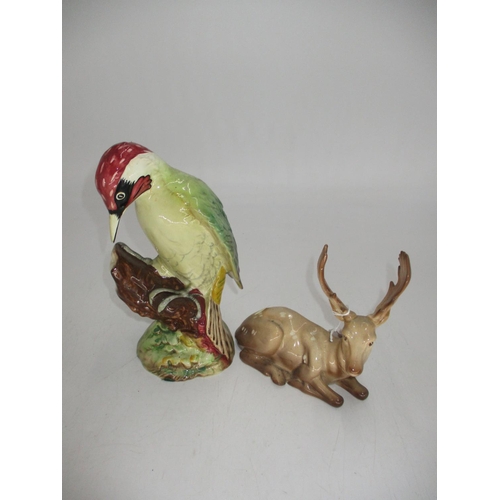 302 - Beswick Woodpecker No.1216, and a Deer No.954