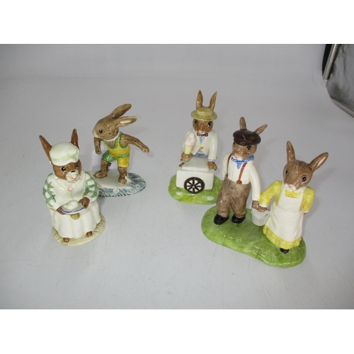 409 - Four Royal Doulton Bunnykins, Dated 1990 to 2000. DB82, DB85, DB133, DB222. Catalogue Value £260