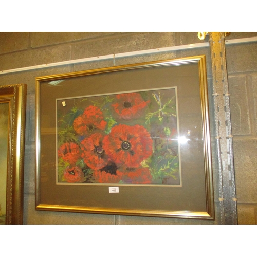 463 - Neil Catchpole, Pastels, Poppies, 34x48cm