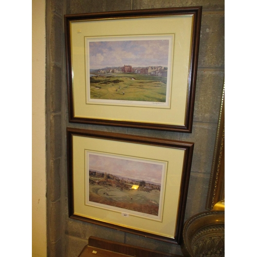 467 - Donald M Shearer, 2 Signed Prints, St Andrews Home of Golf and The Seventeenth Kings Course Gleneagl... 