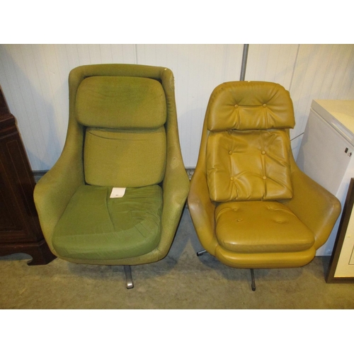 491 - Two Mid 20th Century Lounge Chairs