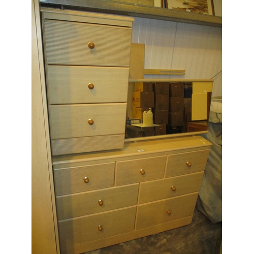 500 - Modern Chest of Drawers, Bedside Chest and Headboard