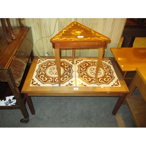 505 - Tiled Top Coffee Table and a Sorrento Work Table