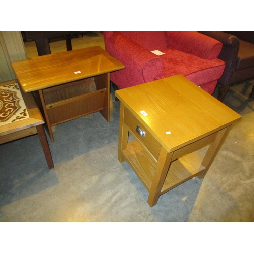 506 - Newsrack Table and a Lamp Table