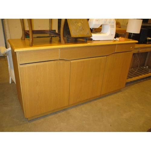 517 - Skovby Light Oak Sideboard, 165cm