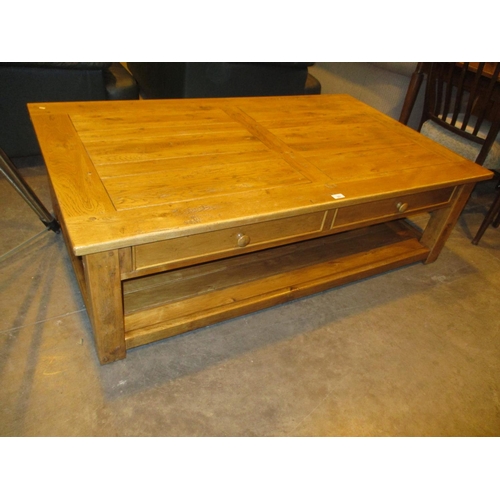 551 - Large Modern Oak Coffee Table, 150x89cm