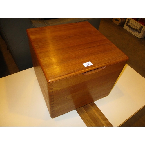 553 - Teak Work box by Salin 5800 Nybord Denmark