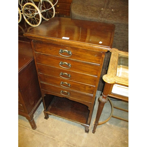 587 - Edwardian Music Cabinet, 51cm