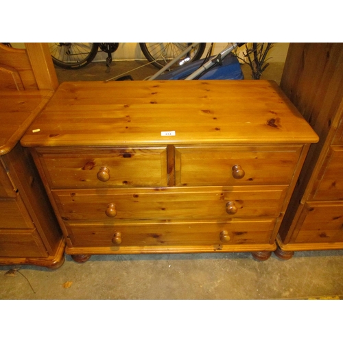 614 - Modern Pine Chest of 4 Drawers, 83cm