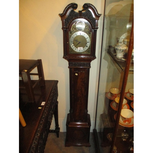 621 - Early 20th Century Mahogany Grandmother Clock