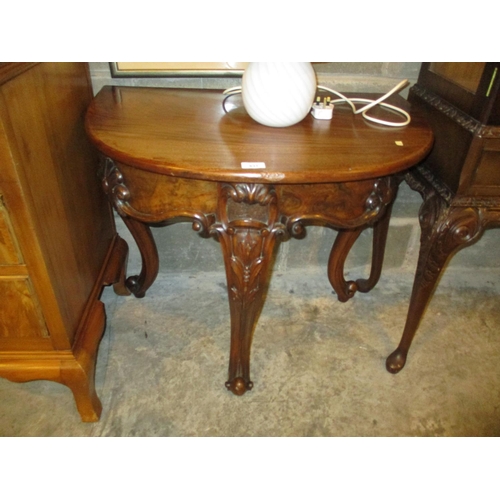 631 - Carved Mahogany Hall Table, 77cm