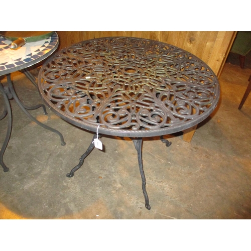 644 - Cast Metal Garden Table