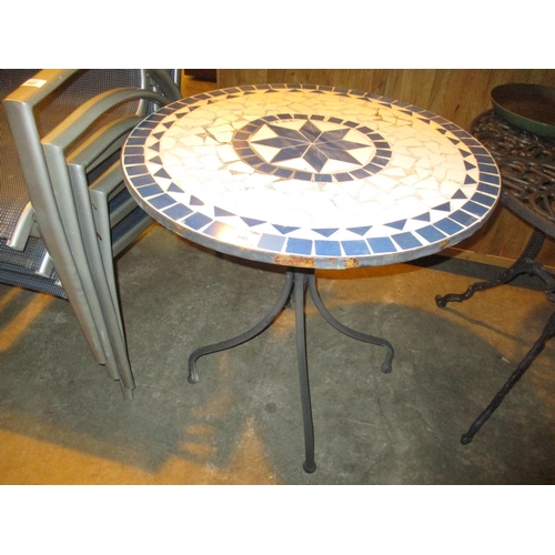 645 - Tiled Top Garden Table