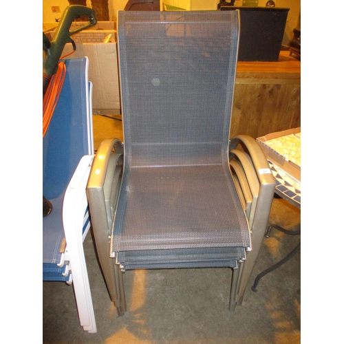 647 - Set of 4 Garden Chairs