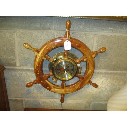 466A - Ships Wheel Wall Clock