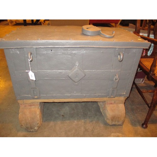 524 - Vintage Metal Strong Box, 72x39cm