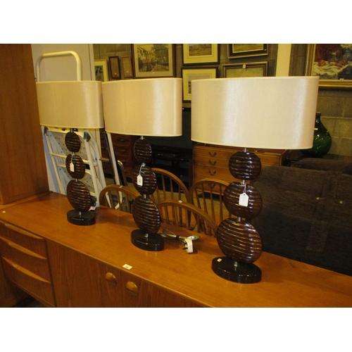 116 - Set of 3 Modern Table Lamps