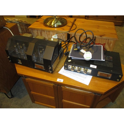Tube Technology Unisis Stereo Power Amplifier Serial No. 006038 and The Seer Preamplifier Serial No. 006374