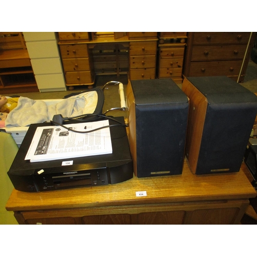 134 - Marantz CD Player CD6003 and a Pair of Sonus Faber Concertino Speakers Serial No. 5104