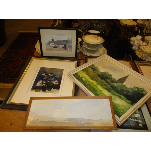 36 - Three Paintings and a Limited Edition Print by Laurie T Forrester (1956-2004)