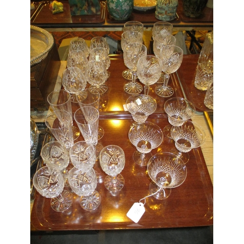 76 - Set of 7 Crystal Wine Goblets, 6 Brandy Goblets and Other Glasses