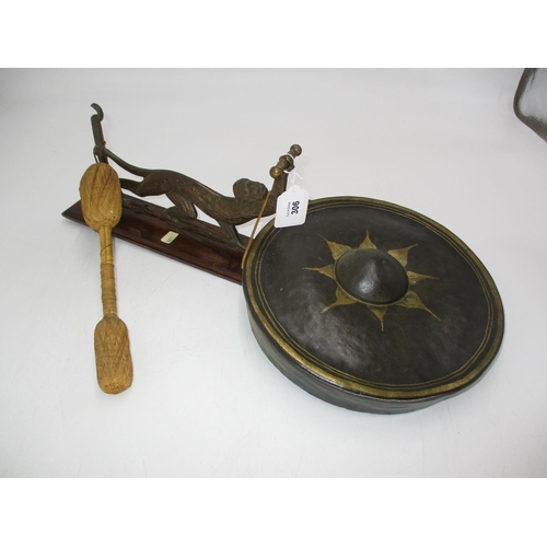 306 - Early 20th Century Wall Mounting Gong