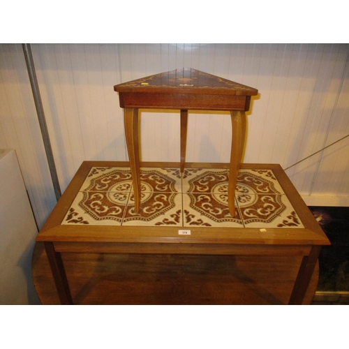 378 - Teak and Tiled Coffee Table and a Sorrento Work Box