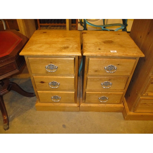 404 - Pair of Pine Bedside Chests